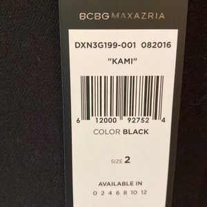 NWT BCBG MaxAzria black pencil skirt size 2